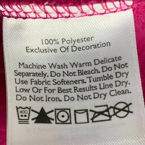 Eddie Bauer Jacket Womens Large Pink Fleece Full Zip Pockets Floral Embroidery - Picture 11 of 11